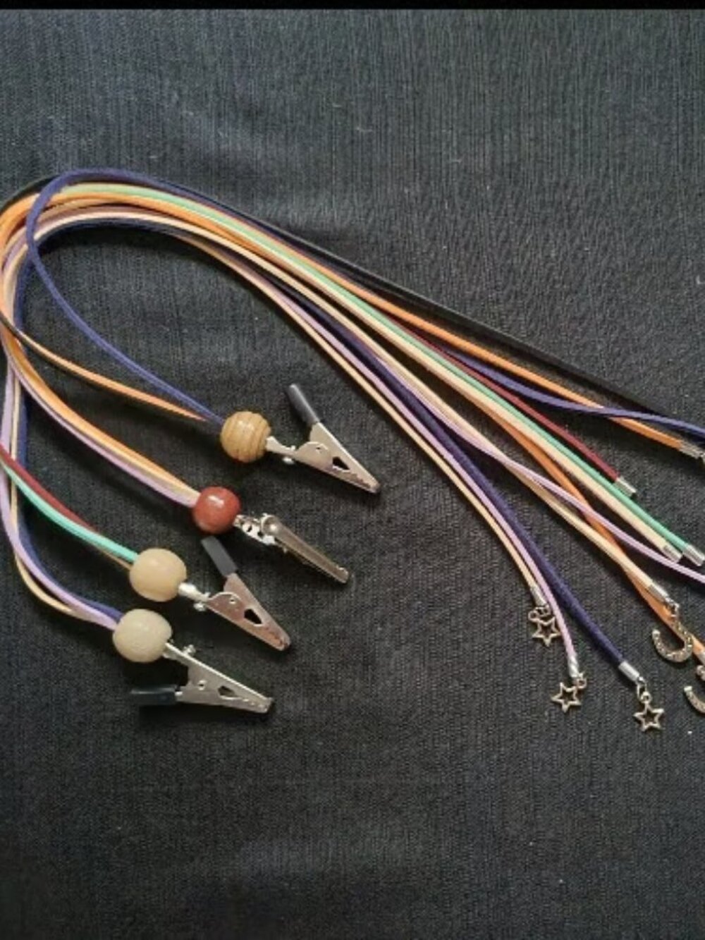 Bohemian Feather & Charm Suede Clip-Ons
